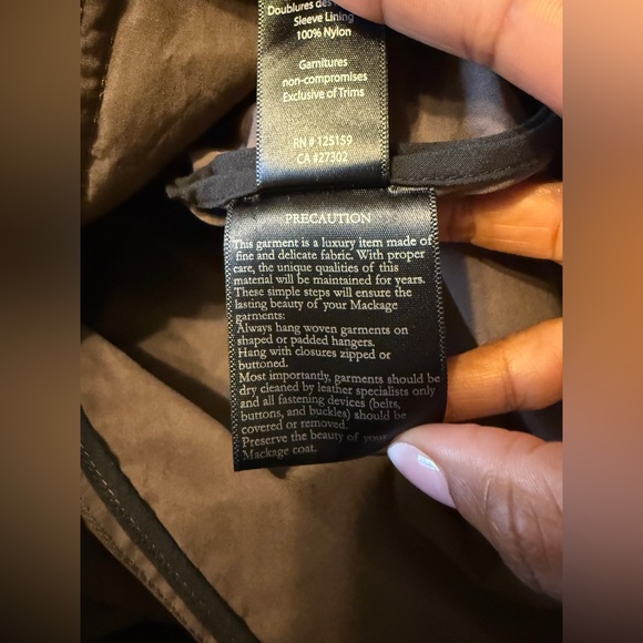 MACKAGE  Malka Double Breasted Trench Coat SIZE: XS - Picture 13 of 14